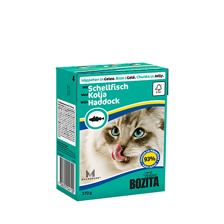 Bozita Chunks In Jelly With Haddock 370G