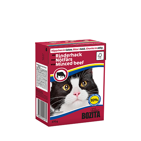 Bozita Chunks In Jelly With Minced Beef 370G