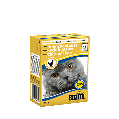 Bozita Chunks In Jelly With Chicken Liver 370G