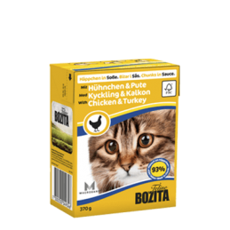 Bozita Chunks In Sauce With Chicken & Turkey 370G