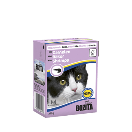 Bozita Chunks In Sauce With Shrimps 370G