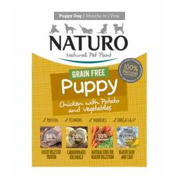 Naturo Puppy Gf - Kurczak Z Ryżem I Warzywami 150 G