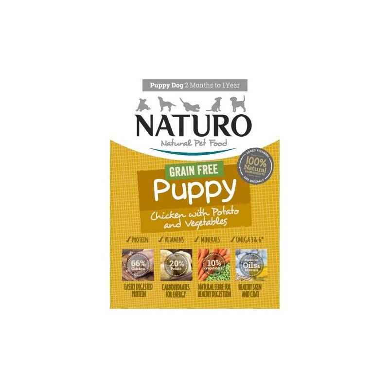 Naturo Puppy Gf - Kurczak Z Ryżem I Warzywami 150 G