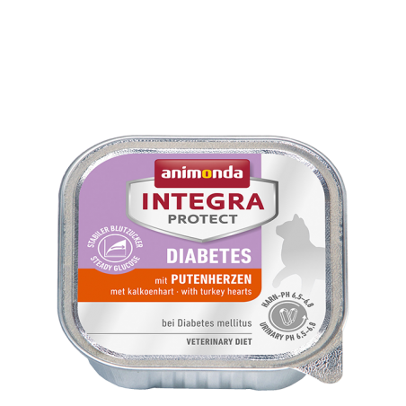 Animonda Integra Protect Diabetes Szalki Z Sercami Indyka 100 G