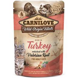 Carnilove Cat Pouch Adult Turkey With Valerian Root Grain-Free 85G