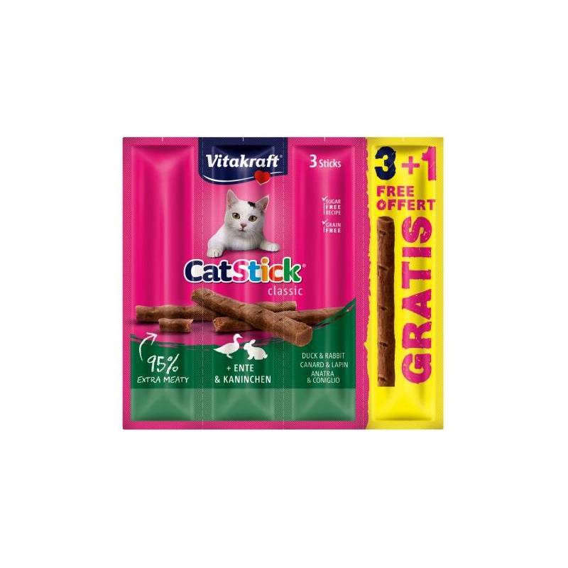 Vitakraft Cat Stick Mini Kaczka I Królik Przysmak Dla Kota 3+1 Gratis