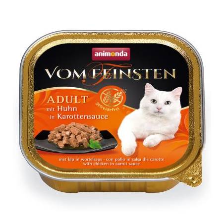 Animonda Vom Feinsten Grain Free Szalka Z Kurczakiem W Sosie Marchewkowym 100G