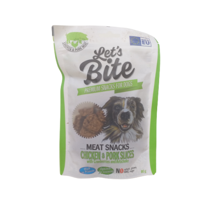 Brit Let's Bite Meat Snacks Chicken With Pork 80G