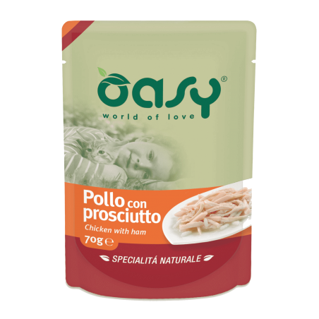 Oasy Natural Saszetka Kurczak Z Szynką 70 G