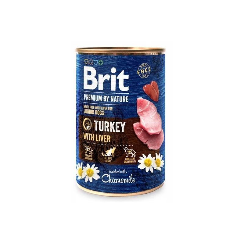 Brit Premium By Nature Puszka Indyk Z Wątróbką 400G