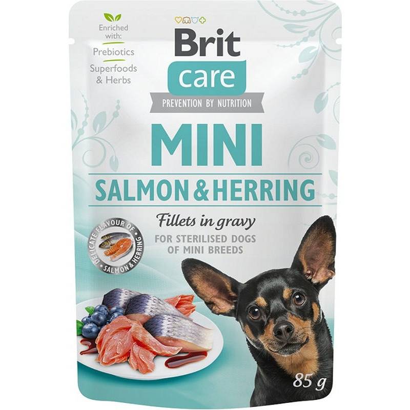 Brit Care Mini Pouch Salmon & Herring Saszetka 85 G