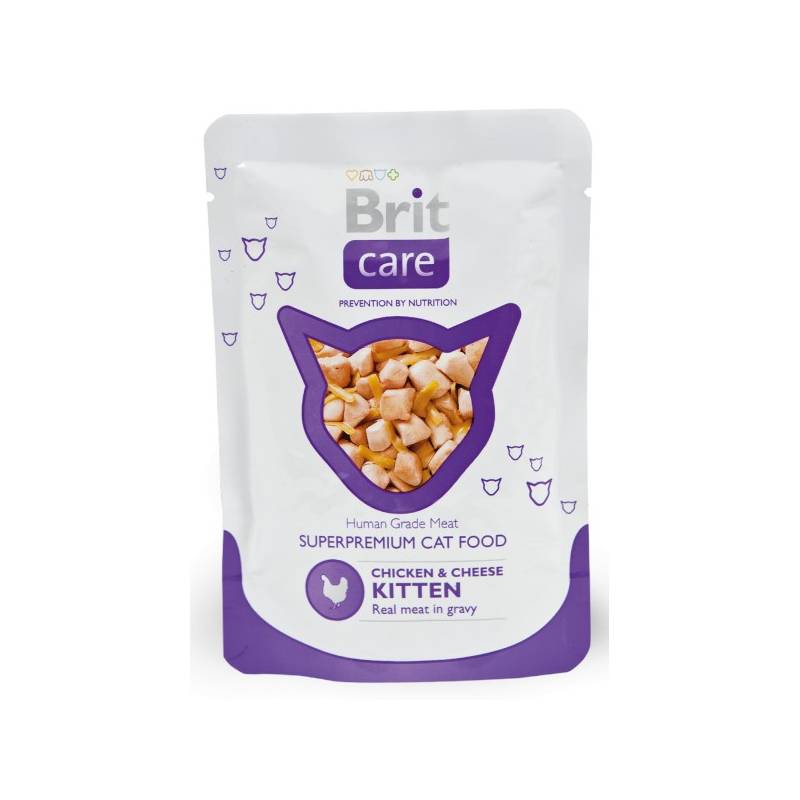 Brit Pouch Kitten Chicken&Cheese 80 G