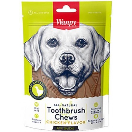 Wanpy Toothbrush Chews - Chicken Flavor 100G