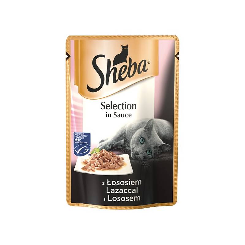 Sheba Selection In Sauce Z Łososiem 85G [410299]