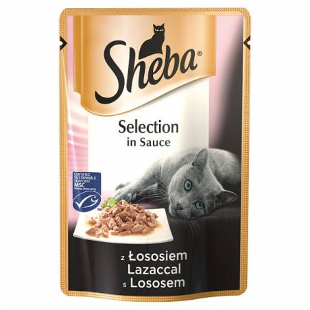 Sheba Selection In Sauce Z Łososiem 85G [410299]