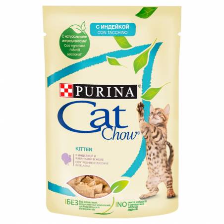 Purina Cat Chow Kitten Gij Indyk I Cukinia 85G