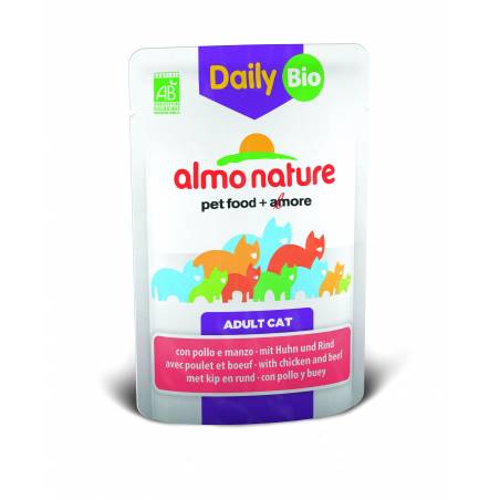 Almo Nature Daily Bio Z Wołowiną I Kurczakiem  70 G