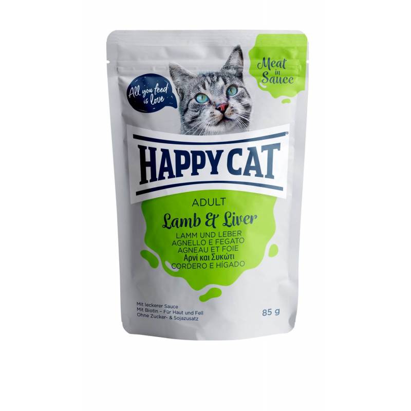 Happy Cat Saszetka Adult Jagnięcina I Wątróbka W Sosie 85G