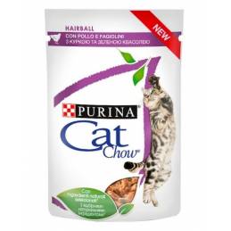 Purina Cat Chow Hairball Kurczak Z Zieloną Fasolką 85G