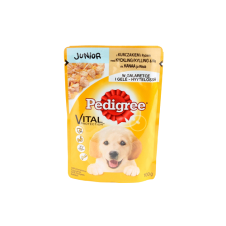 Pedigree Junior Kurczak,Ryż W Galaretce 100G [167227]