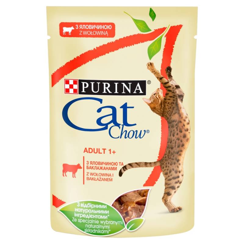 Purina Cat Chow Adult Gij Wołowina I Bakłażan 85G