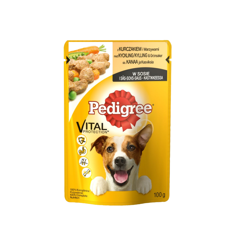 Pedigree Kurczak, Warzywa W Sosie 100G [167238]