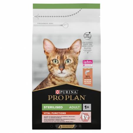 Purina Pro Plan Sterilised Optirenal Bogata W Łososia - Sucha Karma Dla Kota - 1,5Kg (Wyprzedaż)