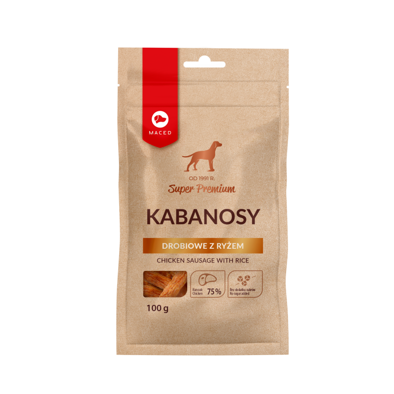 Maced Kabanosy Drobiowe  Z Ryżem 100G