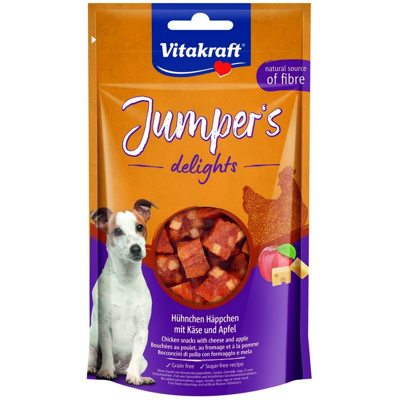 Vitakraft Jumpers Delights Przysmak Z Kurczakiem I Jabłkiem Dla Psa 80G