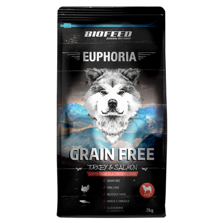 Biofeed Euphoria Adult Dog Grain Free Turkey & Salmon 300G-Wycofane