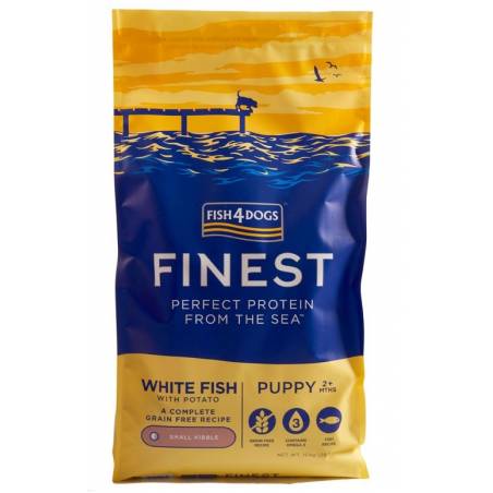 Fish4Dogs Finest Ocean Z Białą Rybą Puppy (S) 6Kg