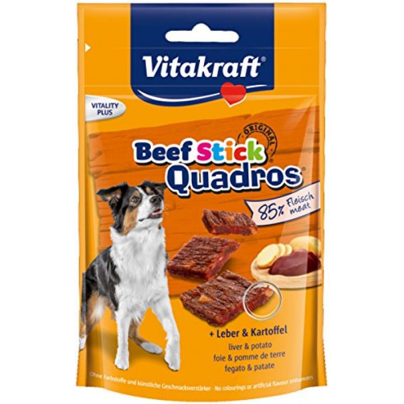 Vitakraft Beef Stick Quadros Przysmak Z Wątróbką I Ziemniakami Dla Psa 70G