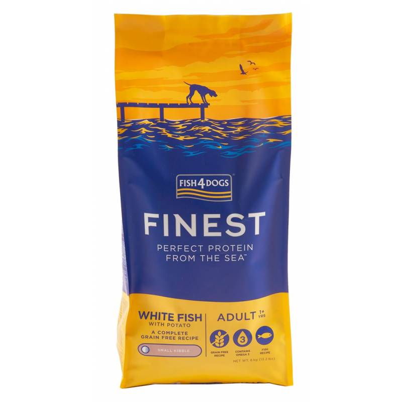 Fish4Dogs Finest Ocean Z Białą Rybą Adult (S) 6Kg