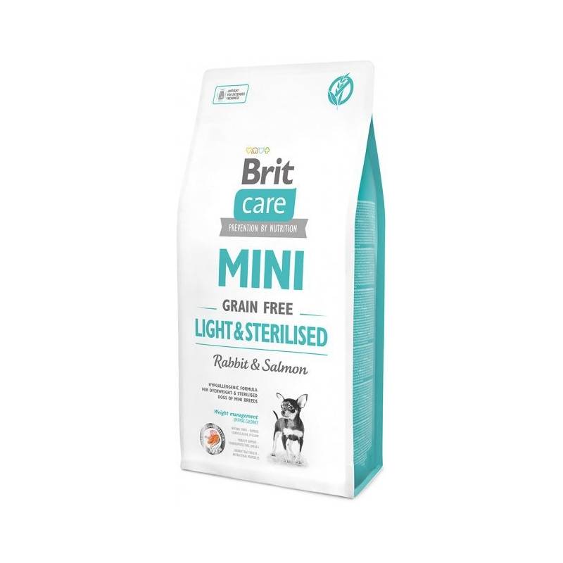 Brit - Care Mini Gf Light&Sterilised - Dla Kota - 7Kg