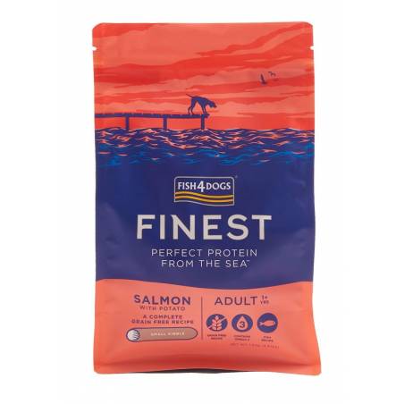 Fish4Dogs Finest Z Łososiem Adult (S) 1,5Kg