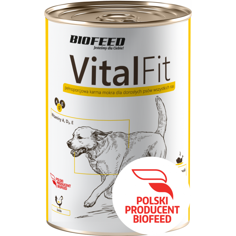 Biofeed Vitalfit Puszka Dla Psów Z Drobiem 415G