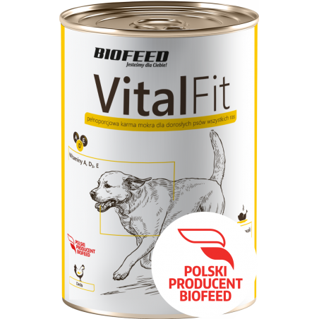 Biofeed Vitalfit Puszka Dla Psów Z Drobiem 415G