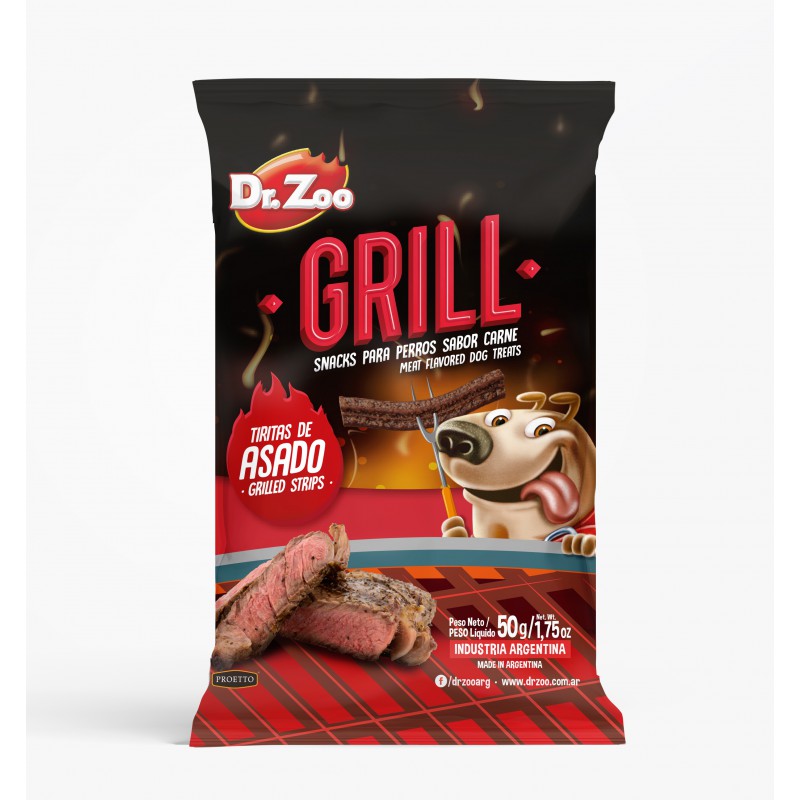 Dr Zoo Grill Tiritas De Asado - Grillowane Paski Dla Psa O Smaku Pieczeni 50G [11211]