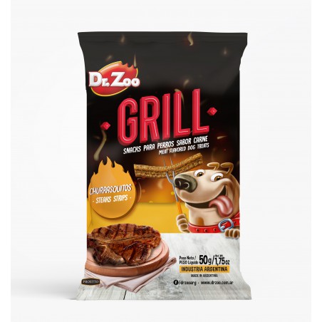 Dr Zoo Grill Churrasquitos - Grillowane Paski Dla Psa O Smaku Steka 50G [11212]