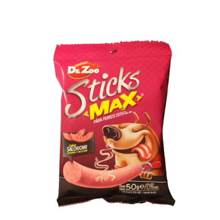 Dr Zoo Sticks Max Salchicha - Paluszki Max Dla Psa O Smaku Kiełbaski 50G [11187]