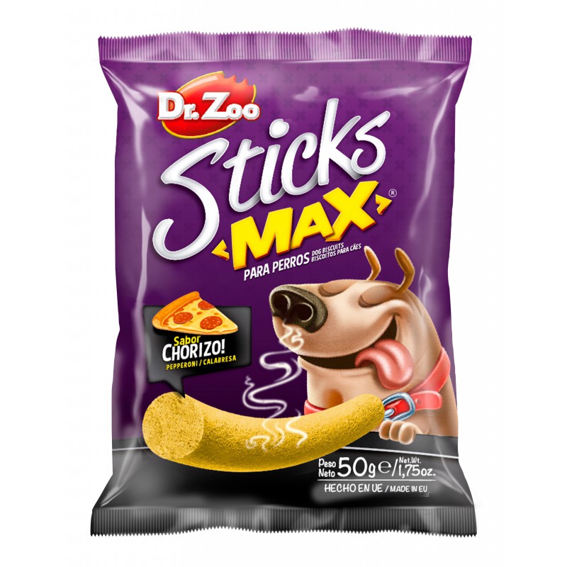 Dr Zoo Sticks Max Chorizo - Paluszki Max Dla Psa O Smaku Chorizo 50G [11252]