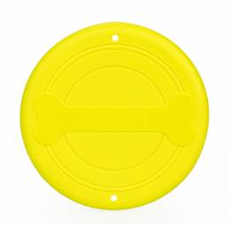 Frisbee, Dysk Do Rzucania Silikonowy Żółty 17Cm