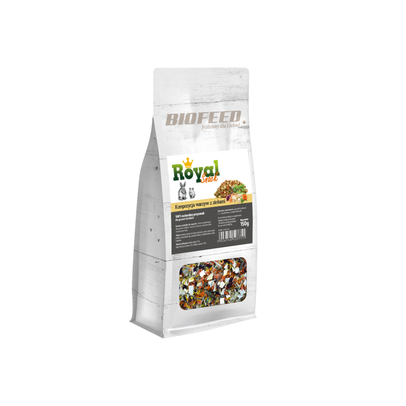 Biofeed Royal Snack - Kompozycja Warzyw Z Ziołami 150G