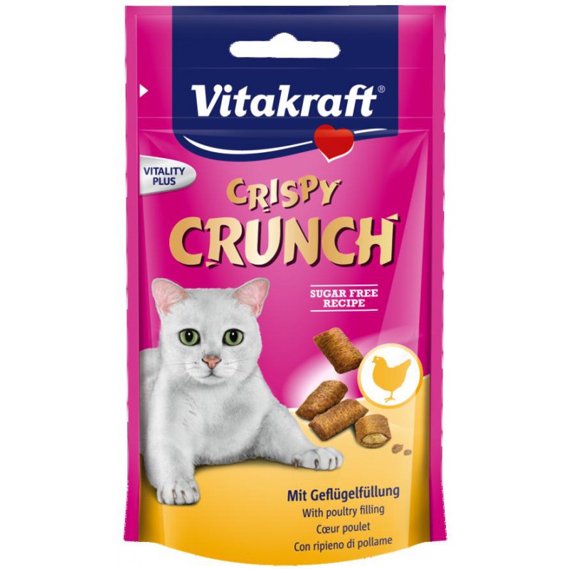 Vitakraft Crispy Crunch Przysmak Dla Kota, Drób 60G