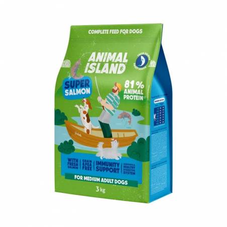 Animal Island Łosoś - Karma Sucha Dla Psów - 3Kg