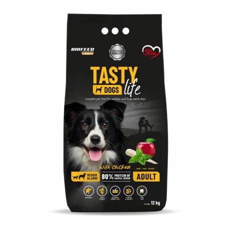 Biofeed Tasty Dogs Life Adult Z Kurczakiem 12Kg