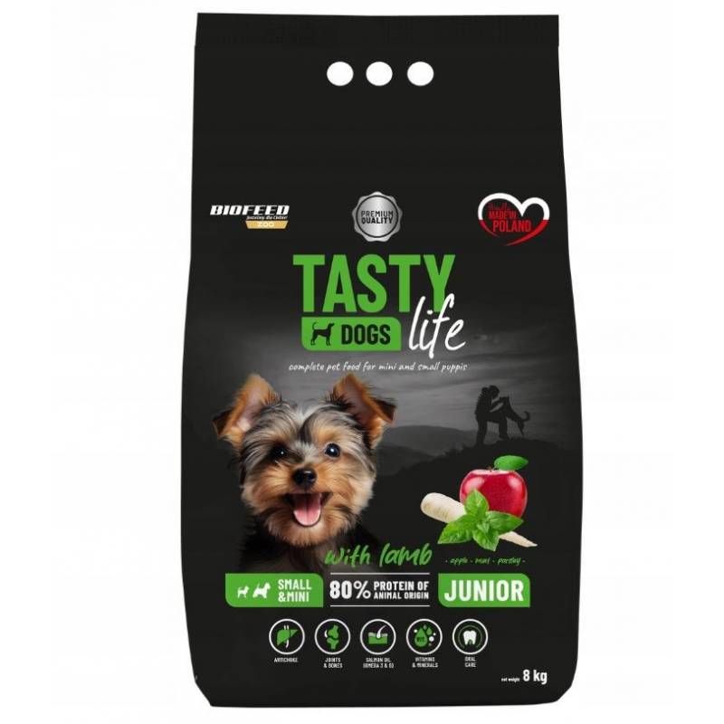 Biofeed Tasty Dogs Life Junior Small With Lamb 8Kg