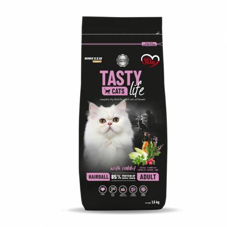 Biofeed Tasty Cats Life Hairball With Rabbit 1,5Kg