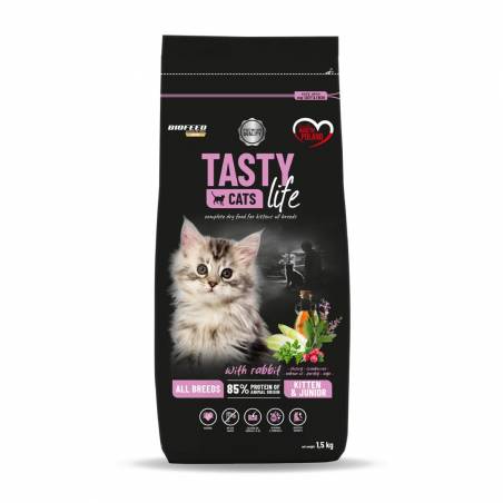 Biofeed Tasty Cats Life Kitten With Rabbit 1,5Kg