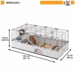 Ferplast Modular 3 Cage 144X72X56 Cm